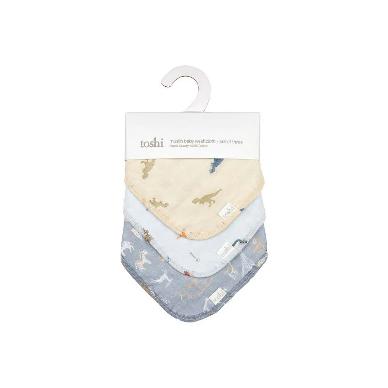 Toshi Muslin Washcloth (set of 3)