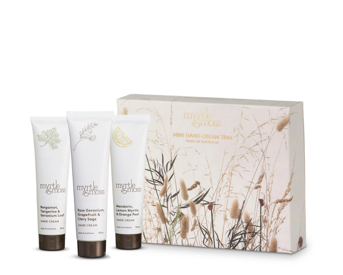 Myrtle & Moss Mini Hand Cream Trio
