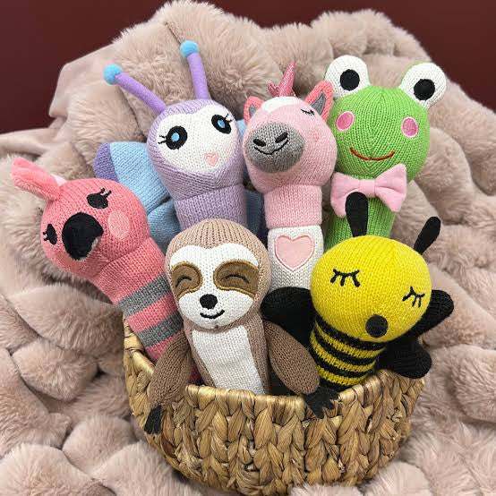 Knitted Baby Rattle