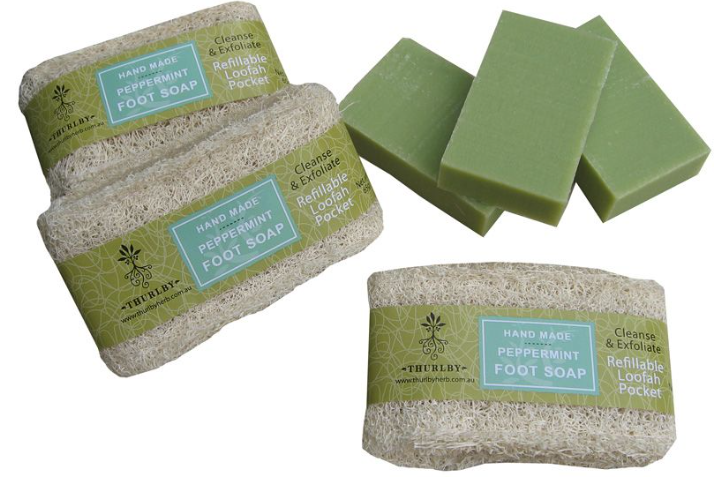 Thurlby Herb Farm Loofah Foot Soap