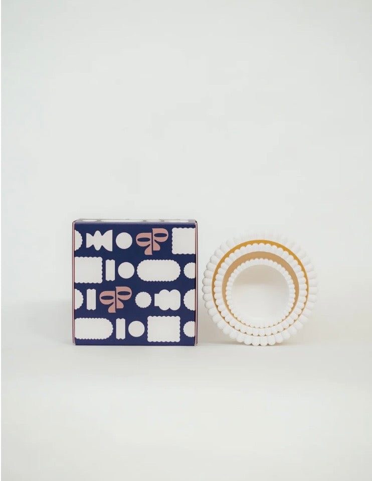 Scalloped Trinket Bowl Set