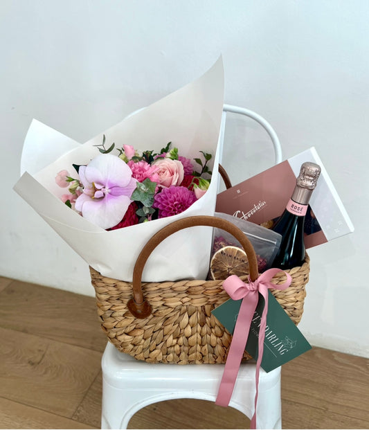 Seasonal flower bouquet delivered in Alderley by Brisbane Northside florist Green Darling Flowers