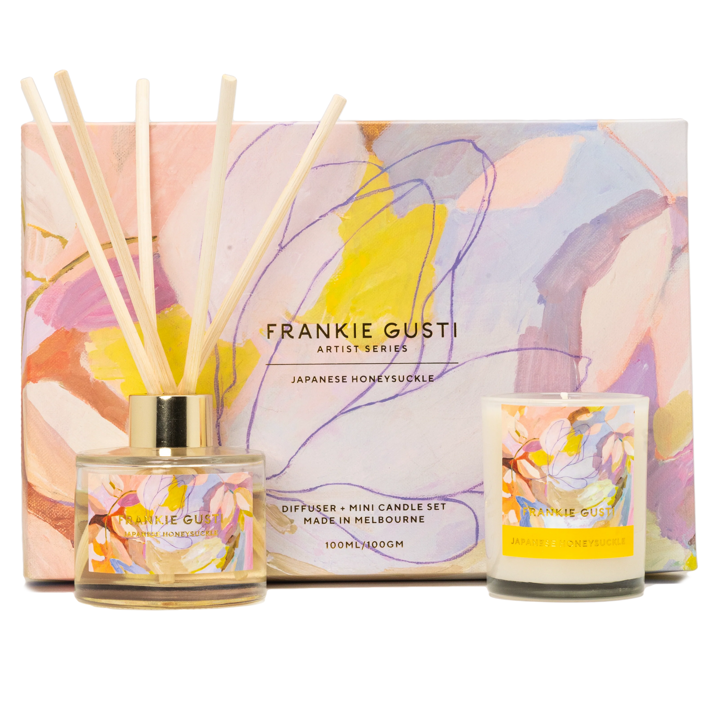 Frankie Gusti Candle and Diffuser Art Series Duo