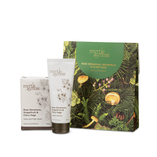 Myrtle & Moss Hand Cream & Soap Duet